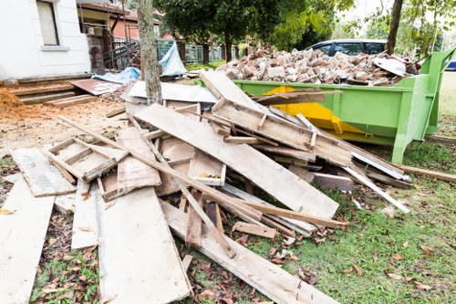 Before and after garden clearance in Northolt